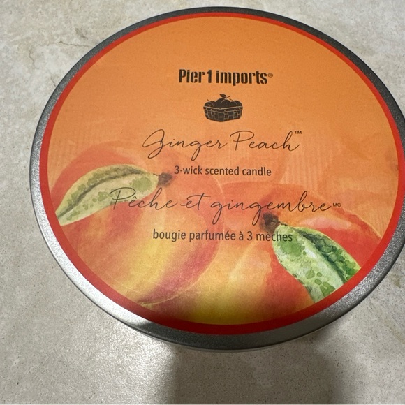Pier 1 Other Pier One Imports Ginger Peach Candle Poshmark